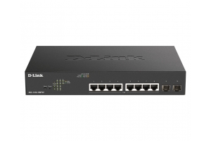 D-Link DGS-1100-10MPV2 Managed L2 Gigabit Ethernet (10/100/1000) Power over Ethernet (PoE) 1U Zwart