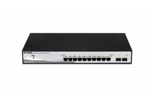 D-Link DGS-1210-10 Managed L2 Gigabit Ethernet (10/100/1000) 1U Zwart, Grijs