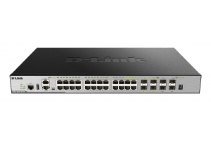 D-Link DGS-3630-28PC/SI/E netwerk-switch Managed L3 Gigabit Ethernet (10/100/1000) Power over Ethernet (PoE) Zwart, Grijs