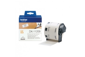 Brother DK-11209 labelprinter-tape Zwart op wit
