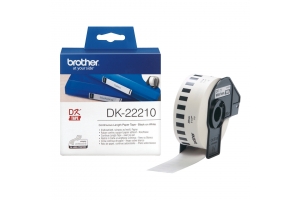 Brother DK-22210 labelprinter-tape Zwart op wit