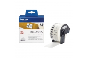 Brother DK-22225 labelprinter-tape Zwart op wit