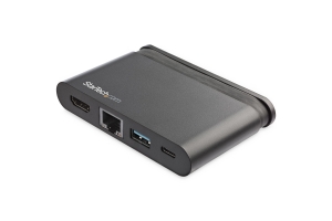 StarTech.com USB-C Multiport Adapter - Mini USB-C Dock met 4K HDMI - 100W PD 3.0 Pass-Through, 1x USB-A, 1x USB-C, GbE - Thunderbolt 3 & USB Type-C Laptop Travel Dock - Mac & Windows
