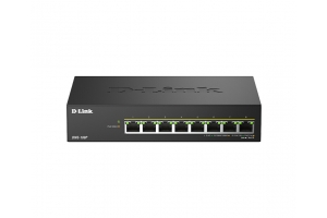 D-Link DMS-108P/E netwerk-switch Unmanaged 2.5G Ethernet (100/1000/2500) Power over Ethernet (PoE) Zwart