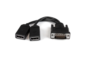 StarTech.com 20 cm LFH 59 mannelijke naar dubbele vrouwelijke DisplayPort DMS 59 kabel