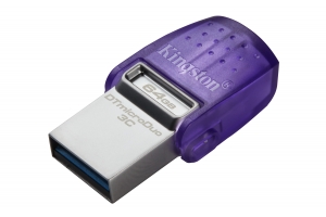 Kingston Technology DataTraveler 64GB microDuo 3C 200 MB/s dubbele USB-A + USB-C