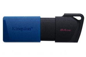 Kingston Technology DataTraveler Exodia M 64 GB, USB 3.2 Gen 1 (zwart + blauw) - 2 stuks