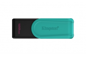 Kingston Technology DataTraveler 128GB Portable USB 3.2 Gen 1 Exodia S (Black/Turquoise)