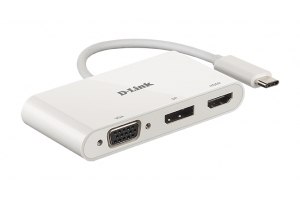 D-Link DUB-V310 laptop dock & poortreplicator Bedraad USB 3.2 Gen 1 (3.1 Gen 1) Type-C Wit