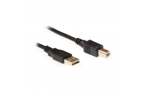Ewent EC2402 USB-kabel 1,8 m USB 2.0 USB A USB B Zwart