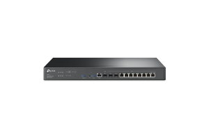 TP-Link Omada ER8411 bedrade router Gigabit Ethernet Zwart