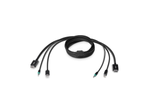 Belkin F1D9019B10T toetsenbord-video-muis (kvm) kabel Zwart 3 m