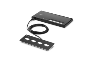 Belkin F1DN204MOD-BA-4 KVM-switch Zwart