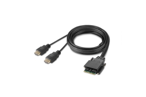 Belkin F1DN2MOD-CC-H06 toetsenbord-video-muis (kvm) kabel Zwart 1,8 m