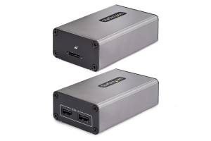 StarTech.com 2-Port USB 3.0 Extender over OM3 Multimode Glasvezel, LC/LC, 2x 5Gbps USB-A Hub, Bereik 350m, Duurzame Glasvezel USB Verlenger, Active Optical USB Extender