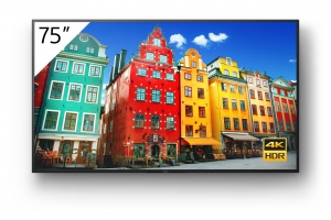 Sony FW-75BZ30J beeldkrant Digitale signage flatscreen 190,5 cm (75") IPS Wifi 440 cd/m² 4K Ultra HD Zwart Type processor Android 10 24/7