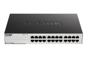 D-Link GO-SW-24G Unmanaged L2 Gigabit Ethernet (10/100/1000) 1U Zwart
