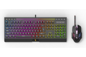 Acer NAK200 + NMW200 toetsenbord Inclusief muis Gamen USB US International Zwart