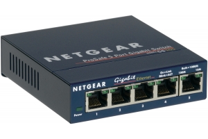 NETGEAR ProSAFE Unmanaged Switch - GS105 - Desktop - 5 Gigabit Ethernet poorten 10/100/1000 Mbps