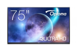 Optoma 5752RK+ Interactief flatscreen 190,5 cm (75") LED 400 cd/m² 4K Ultra HD Zwart Touchscreen Type processor Android 11