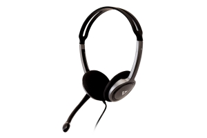 V7 HA212-2EP hoofdtelefoon/headset Bedraad Hoofdband Oproepen/muziek Zwart, Zilver