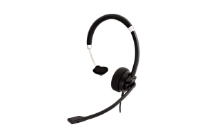 V7 HA401 hoofdtelefoon/headset Bedraad Hoofdband Kantoor/callcenter Zwart, Zilver