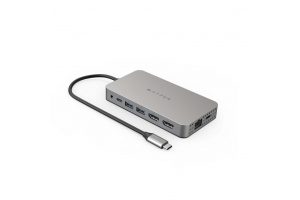 Targus DUEL HDMI 10-IN1 USB 3.2 Gen 1 (3.1 Gen 1) Type-C Roestvrijstaal
