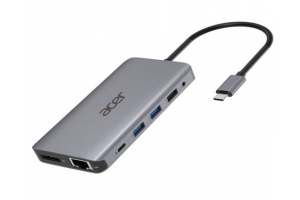 Acer HP.DSCAB.009 laptop dock & poortreplicator Bedraad USB 3.2 Gen 1 (3.1 Gen 1) Type-C Zilver