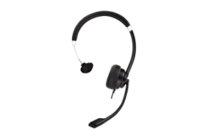 V7 HU411 hoofdtelefoon/headset Bedraad Hoofdband Kantoor/callcenter Zwart