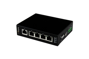 StarTech.com 5-poorts onbeheerde industriële gigabit Ethernet switch op een DIN-rail / wand monteerbaar