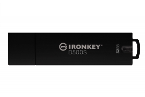 Kingston Technology IronKey 32GB D500S FIPS 140-3 niveau 3 (aangevraagd) AES-256