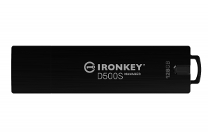 Kingston Technology IronKey 128GB Managed D500SM FIPS 140-3 niveau 3 (aangevraagd) AES-256