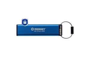 Kingston Technology IronKey 256GB Keypad 200, FIPS 140-3 Lvl 3 (aangevraagd) AES-256 versleuteld