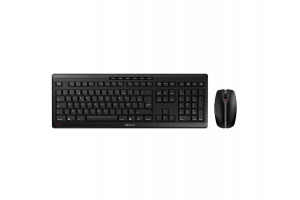 CHERRY Stream Desktop Recharge toetsenbord Inclusief muis Universeel RF Draadloos AZERTY Frans Zwart