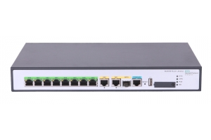 HPE Networking Comware Router 1GbE and Combo 2GbE WAN 8GbE LAN PoE MSR958 bedrade router Gigabit Ethernet Grijs