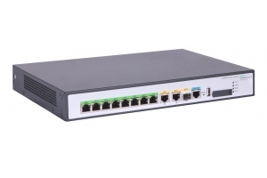 HPE Networking Comware Router 1GbE and Combo 2GbE WAN 8GbE LAN PoE MSR958 bedrade router Gigabit Ethernet Grijs