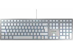 CHERRY KC 6000 SLIM FOR MAC toetsenbord Kantoor USB QWERTZ Duits Zilver