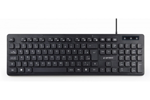 Gembird KB-MCH-04-DE toetsenbord Universeel USB QWERTZ Duits Zwart