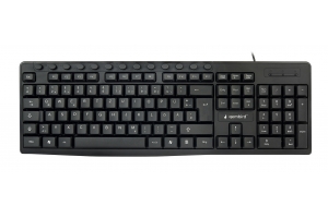 Gembird KB-UM-107-DE toetsenbord Universeel USB QWERTZ Duits Zwart
