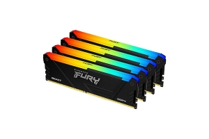 Kingston Technology FURY 64GB 2666MT/s DDR4 CL16 DIMM (Sets van 4) 1Gx8 Beast RGB
