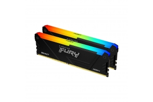 Kingston Technology FURY 32GB 3200MT/s DDR4 CL16 DIMM (Sets van 2) 1Gx8 Beast RGB