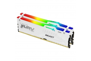 Kingston Technology FURY Beast 32GB 5200MT/s DDR5 CL40 DIMM (Kit van 2) White RGB XMP
