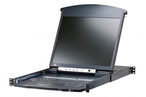 ATEN KL1508AIM rack console 43,2 cm (17") 1280 x 1024 Pixels Metaal Zwart 1U