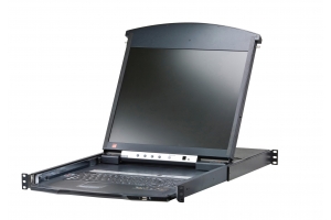 ATEN KL1508AIN rack console 48,3 cm (19") 1280 x 1024 Pixels Metaal Zwart 1U