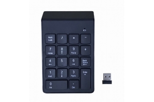 Gembird KPD-W-02 numeriek toetsenbord Laptop/pc Bluetooth Zwart