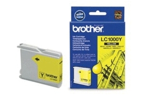 Brother LC-1000Y, Yellow Ink Cartridge inktcartridge Origineel Geel