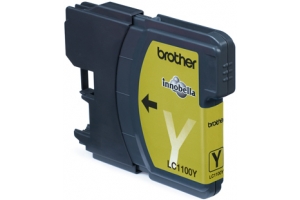 Brother LC-1100Y Yellow Ink Cartridge Blister Pack inktcartridge Origineel Geel