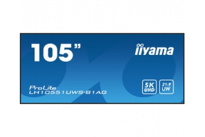 iiyama LH10551UWS-B1AG beeldkrant Digitale signage flatscreen 2,66 m (104.7") LED 500 cd/m² UltraWide Full HD Zwart 24/7
