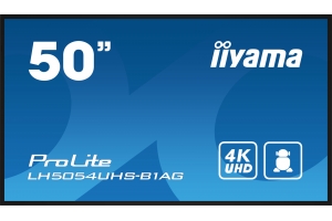 iiyama LH5054UHS-B1AG beeldkrant Digitale signage flatscreen 125,7 cm (49.5") LCD Wifi 500 cd/m² 4K Ultra HD Zwart Type processor Android 11 24/7