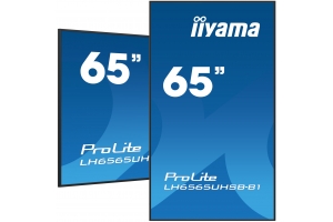 iiyama LH6565UHSB-B1 beeldkrant Kiosk-ontwerp 163,8 cm (64.5") LED Wifi 800 cd/m² 4K Ultra HD Zwart Type processor Android 11 24/7